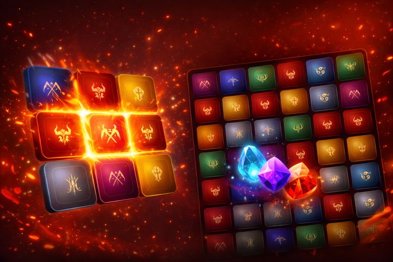 Мини-игра три в ряд